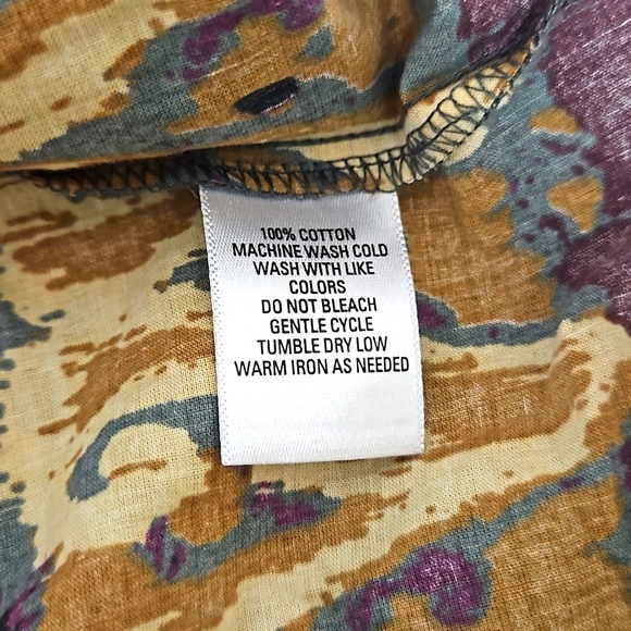 Great Northwest Indigo Cotton Boho Ikat Tiered Skirt - Picture 4 of 4